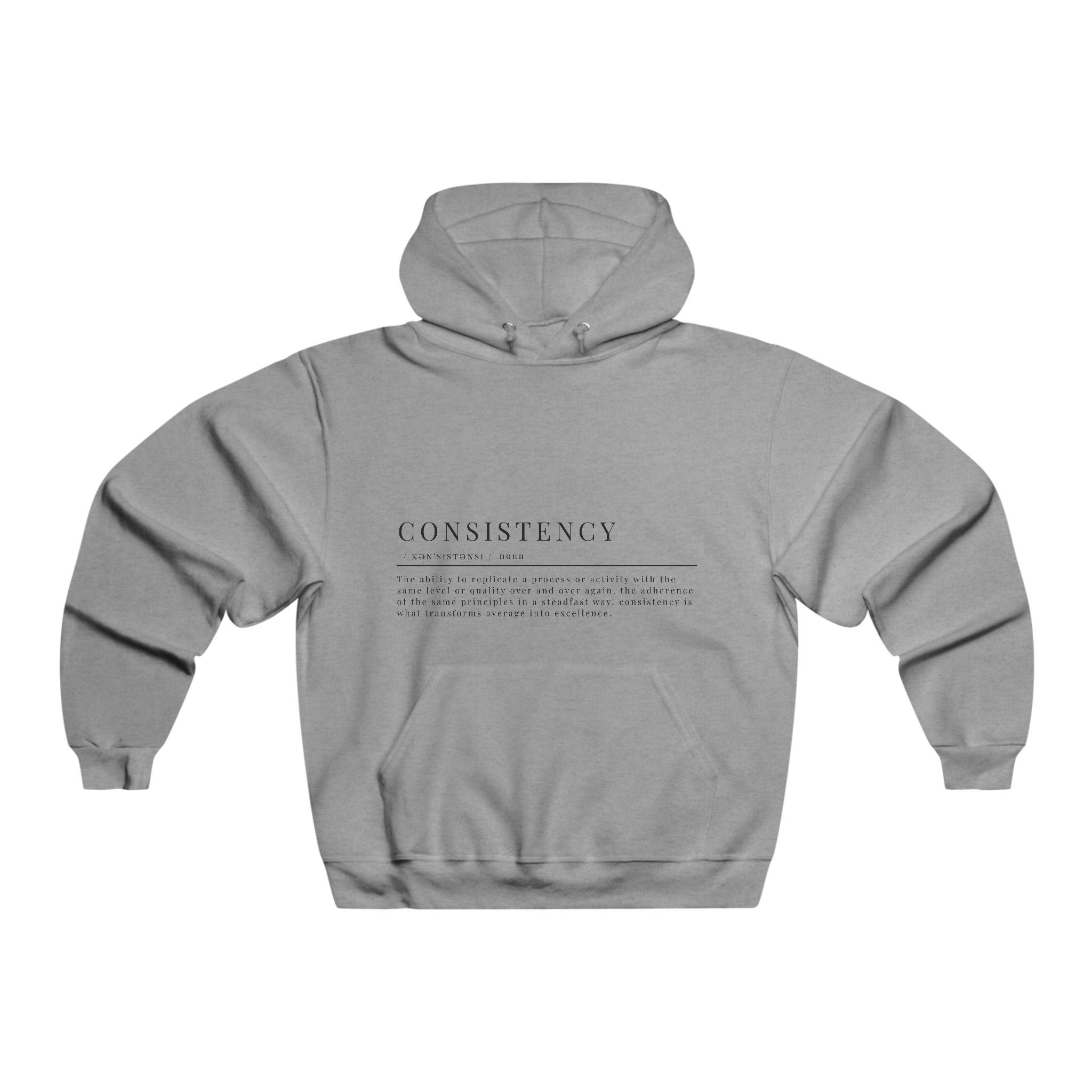 Consistency Definition Hoodie – Average to Excellence