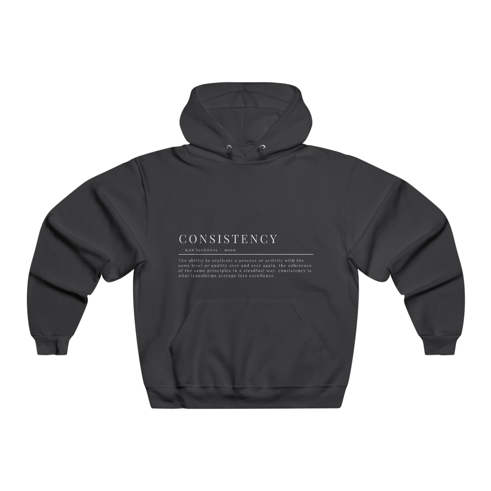 Consistency Definition Hoodie – Average to Excellence