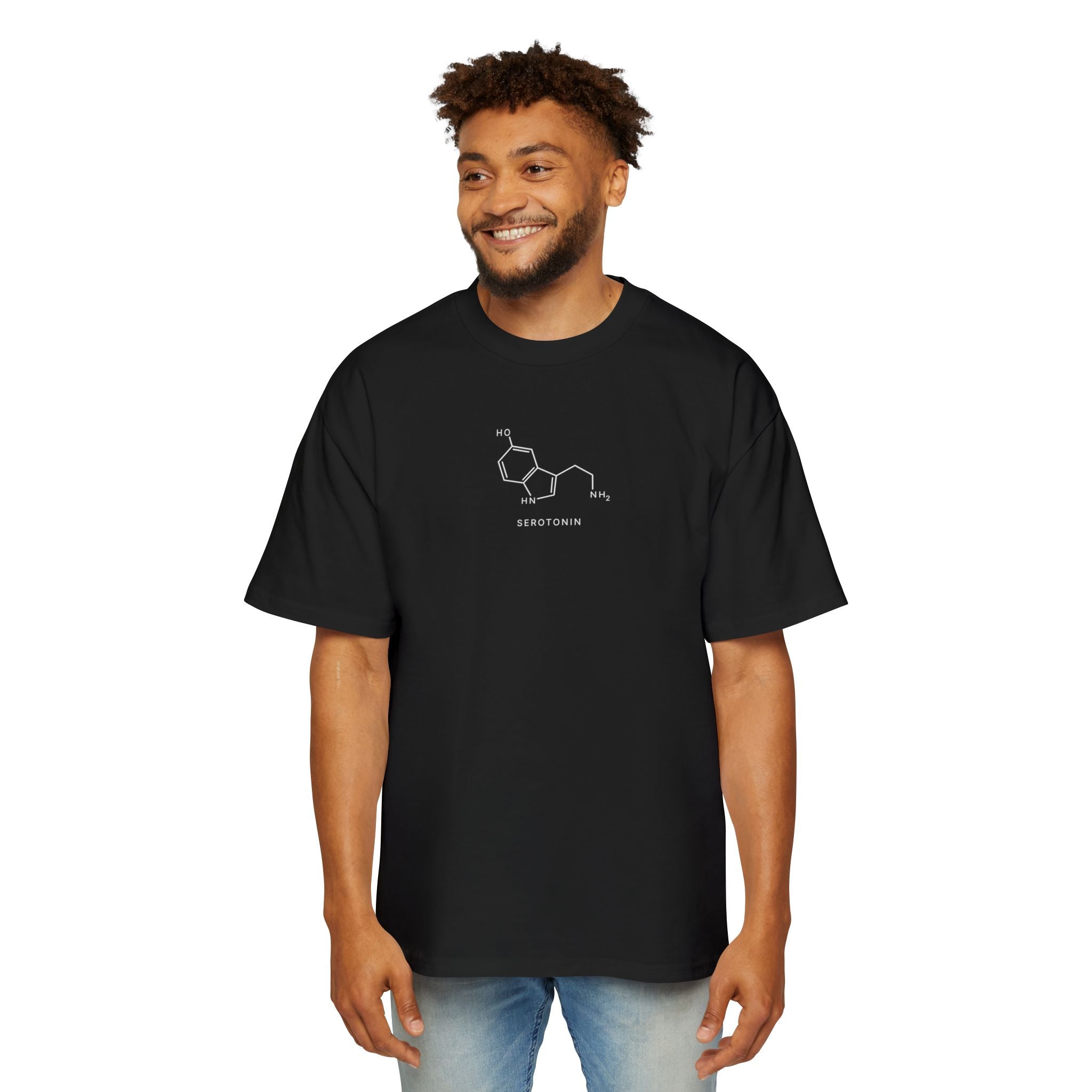 Serotonin Molecule Oversized Tee – Mood Wears Muscle