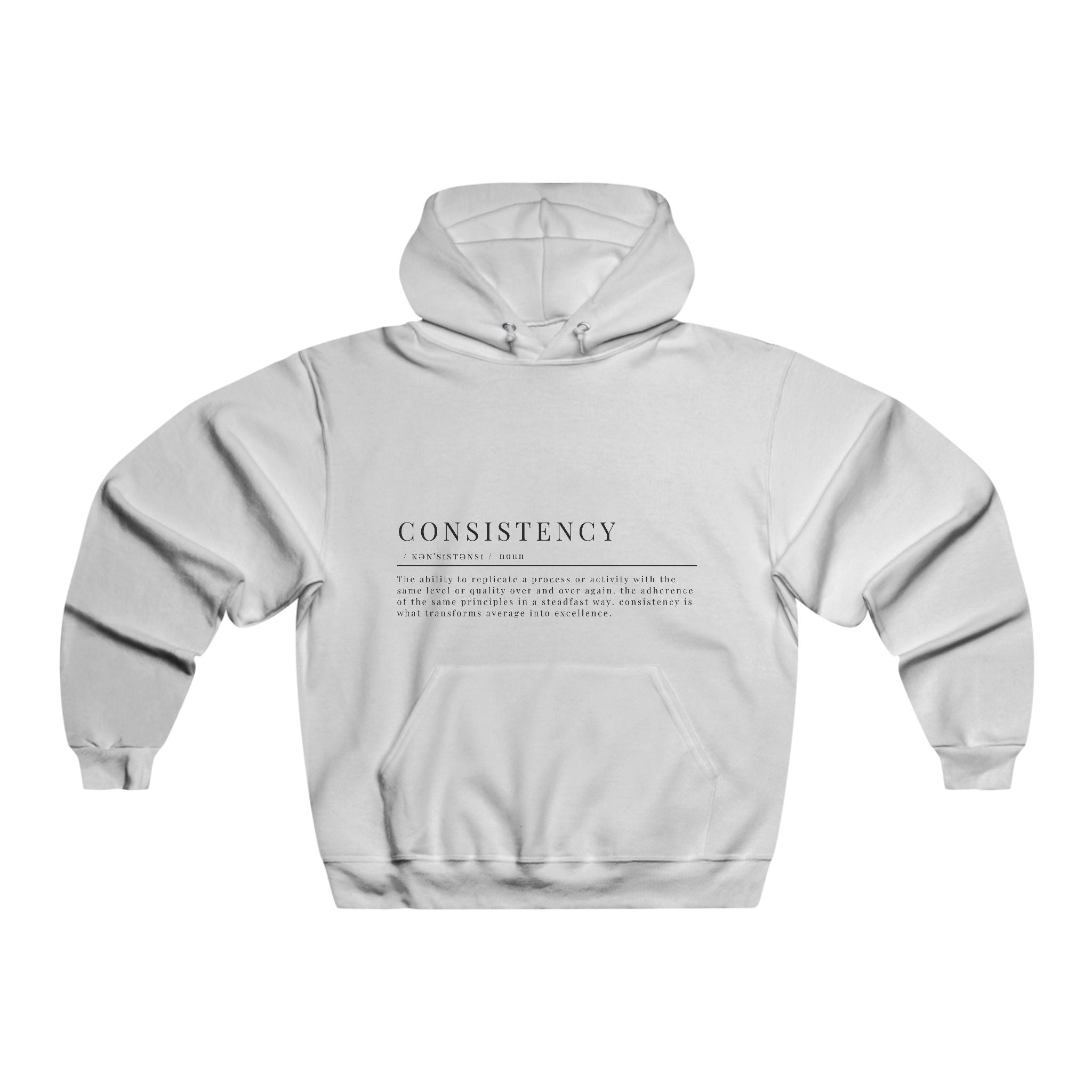 Consistency Definition Hoodie – Average to Excellence