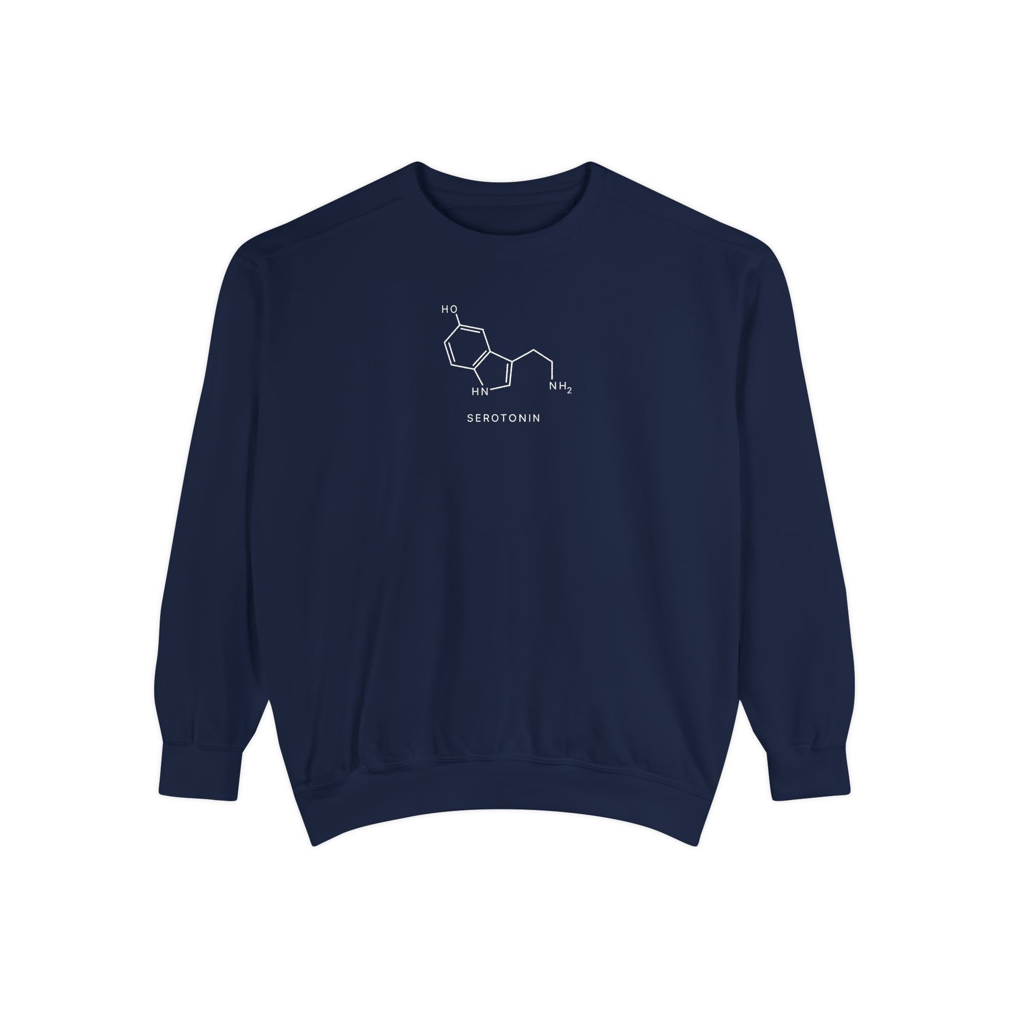 Serotonin Molecule Sweatshirt – Chemistry of Happiness