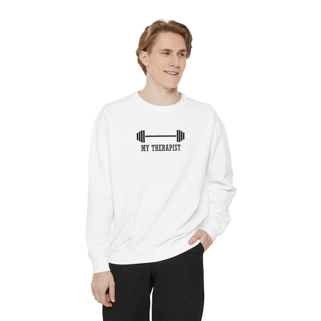 MY THERAPIST Sweatshirt – Barbell Edition