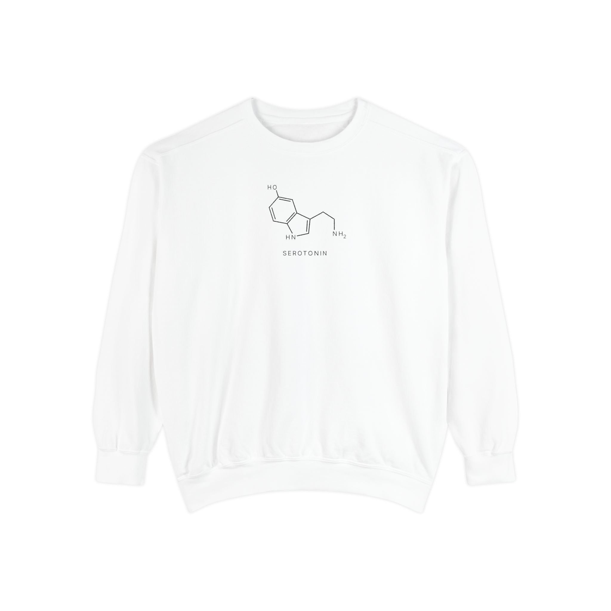 Serotonin Molecule Sweatshirt – Chemistry of Happiness